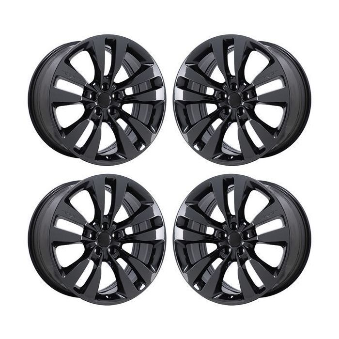 Dodge Challenger Wheel Rim PVD Black Chrome 2436 Stock Factory OEM Replacement