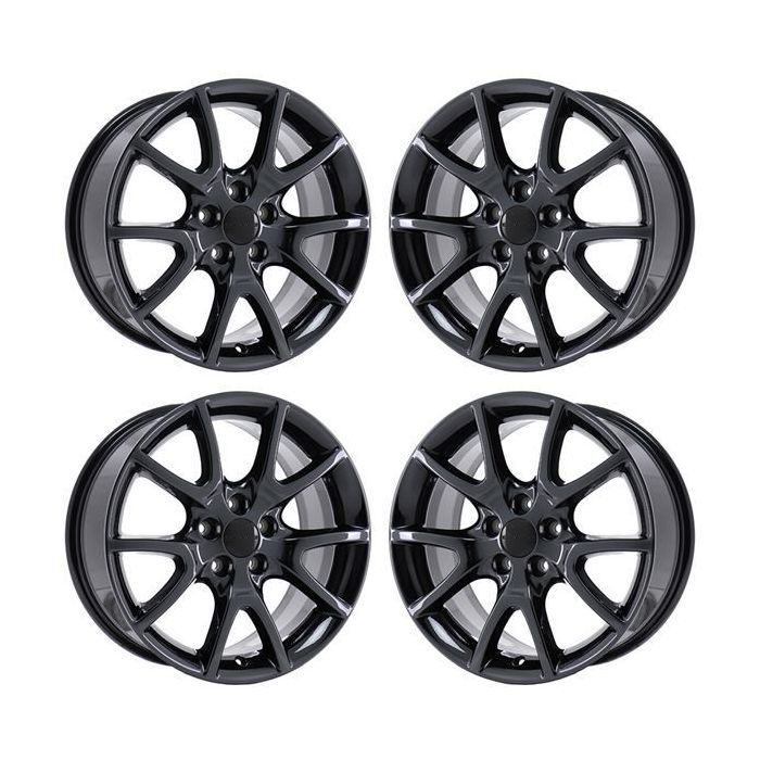 Dodge Dart Wheel Rim PVD Black Chrome 2445 Stock Factory OEM Replacement