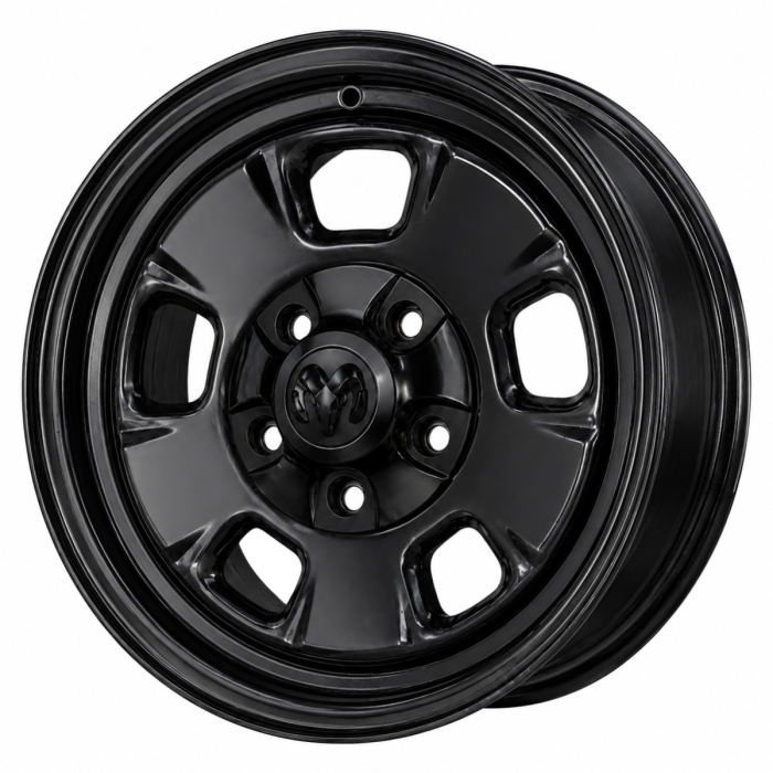 Dodge Ram 1500 Wheel Rim Black Steel 2449 Stock Factory OEM Replacement