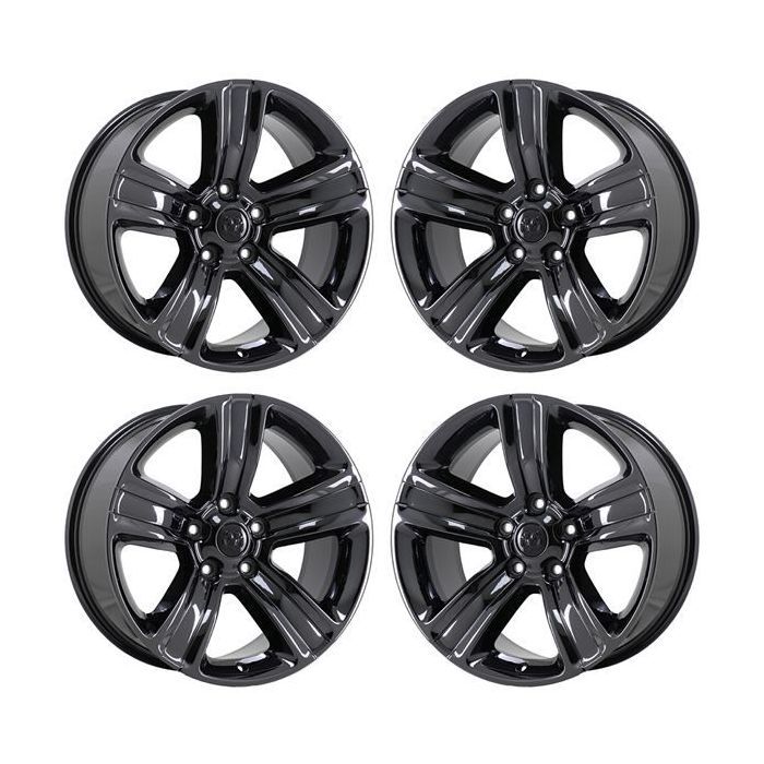 Dodge Ram 1500 Wheel Rim PVD Black Chrome 2453 Stock Factory OEM Replacement