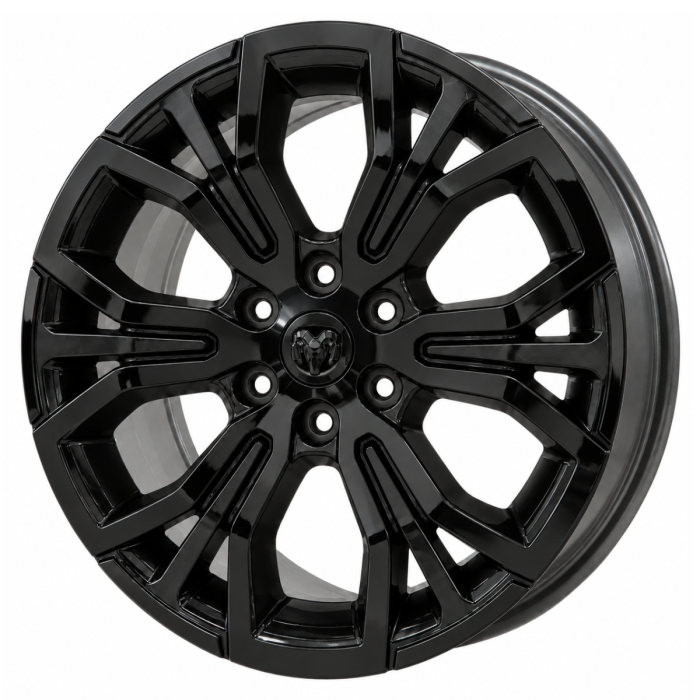 Dodge Ram 1500 Wheel Rim Gloss Black 2480 Stock Factory OEM Replacement