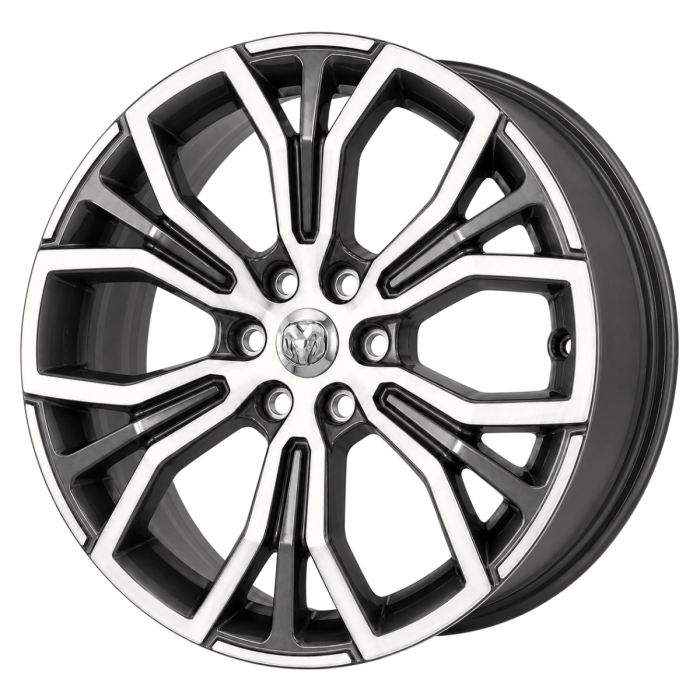 Dodge Ram 1500 Wheel Rim Machined Charcoal Grey 2480 Stock Factory OEM Replacement
