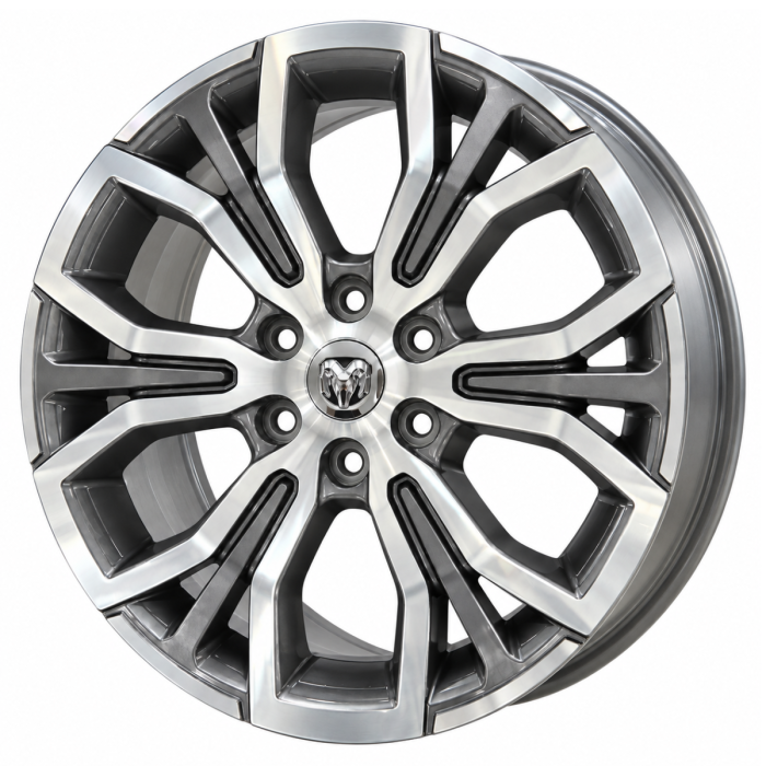 Dodge Ram 1500 Wheel Rim Machined Charcoal Grey 2480 Stock Factory OEM Replacement