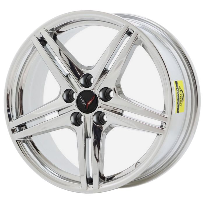 Chevrolet Corvette C8 Wheel Rim PVD Bright Chrome 24C8-19 (F) Stock Factory OEM Replacement