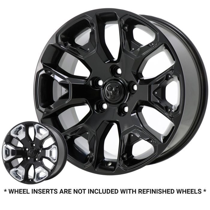 Dodge Ram 1500 Wheel Rim Gloss Black 2560 Stock Factory OEM Replacement