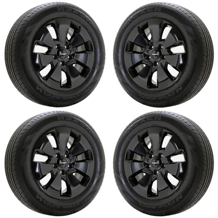 Chrysler Pacifica Wheel and Tire Sets-Wheel and Tire Packages-Wheel & Tire Sets-Wheel & Tire Packages-Wheel and Rim Sets-Wheel and Rim Packages-Wheel & Rim Sets -Wheel & Rim Packages Gloss Black 2595