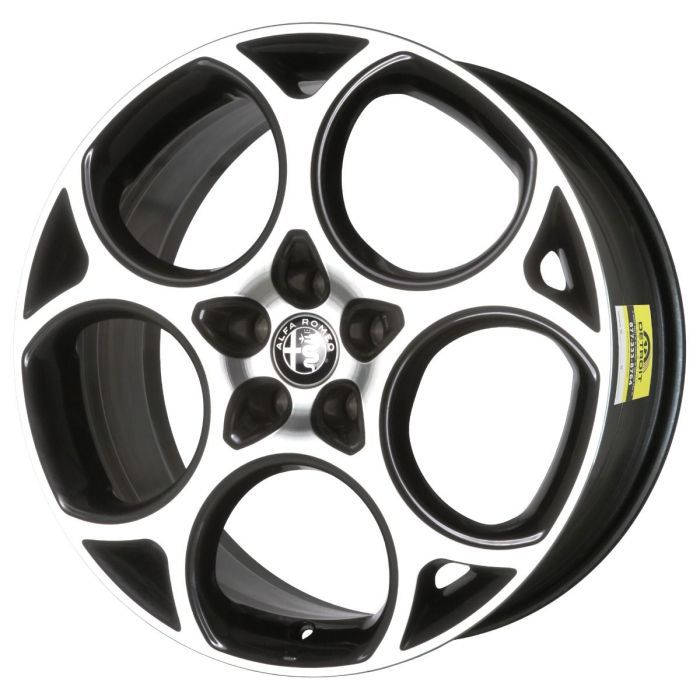 Alfa Romeo STELVIO Wheel Rim Machined Black 25TONALE19 Stock Factory OEM Replacement
