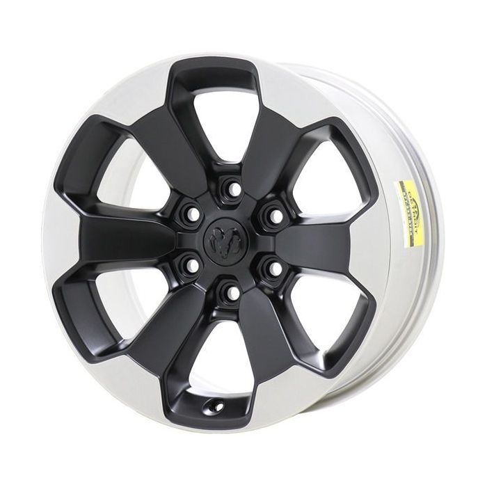 Dodge Ram 1500 Wheel Rim Polished Lip Black 2671 Stock Factory OEM Replacement