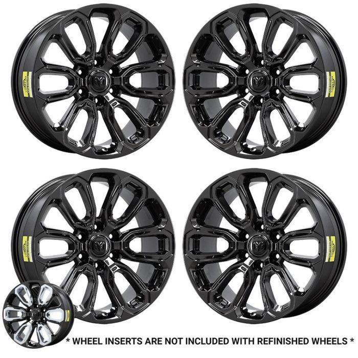 Dodge Ram 1500 Wheel Rim PVD Black Chrome 2677 Stock Factory OEM Replacement