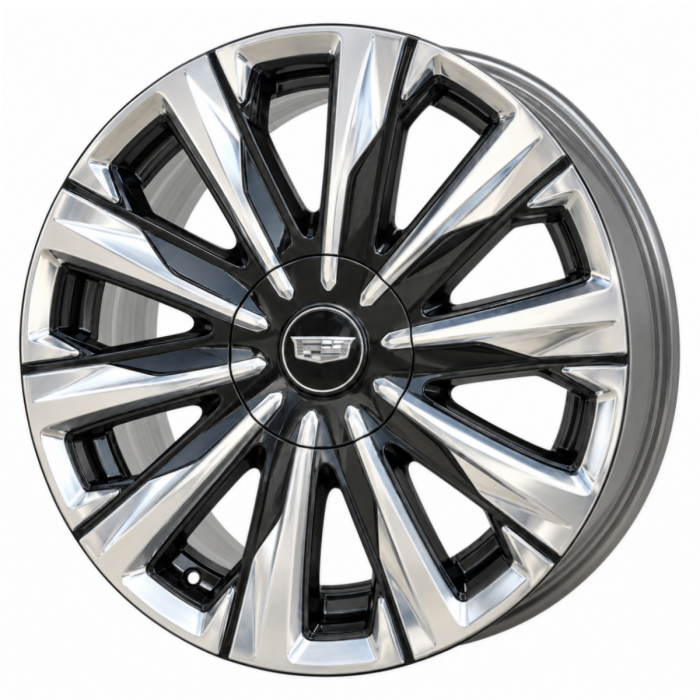 Cadillac Escalade Wheel Rim Polished Black 27ESCALADE24 Stock Factory OEM Replacement