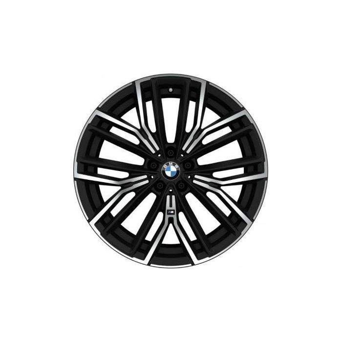 BMW 530e Wheel Rim Machined Black 86161 (R) Stock Factory OEM Replacement
