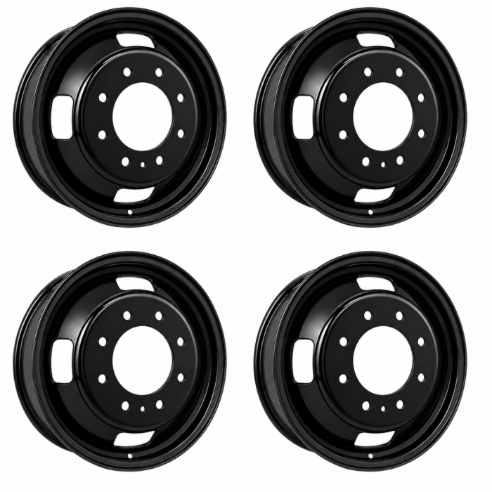 Ford F-350 Exchange Wheels Set of 4-Exchange Rims Set of 4 Gloss Black Steel 3615