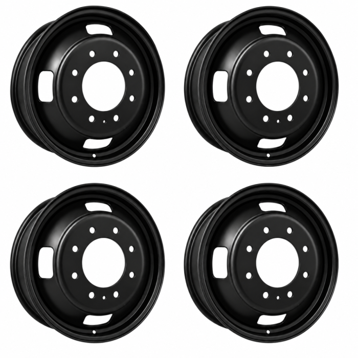 Ford F-350 Exchange Wheels Set of 4-Exchange Rims Set of 4 Satin Black Steel 3615
