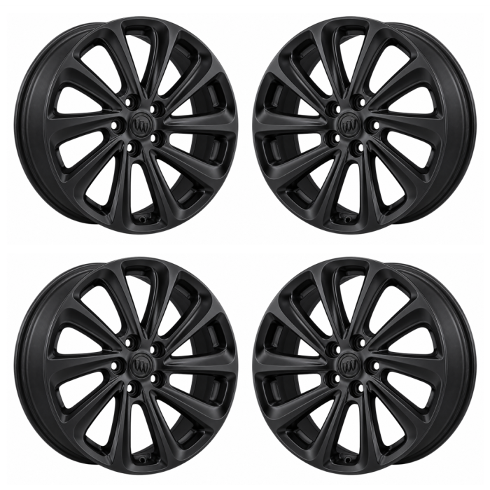 Buick LaCrosse Exchange Wheels Set of 4-Exchange Rims Set of 4 Satin Black 4114