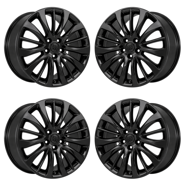 Buick LaCrosse Outright Wheels Set of 4-Outright Rims Set of 4 Gloss Black 4121