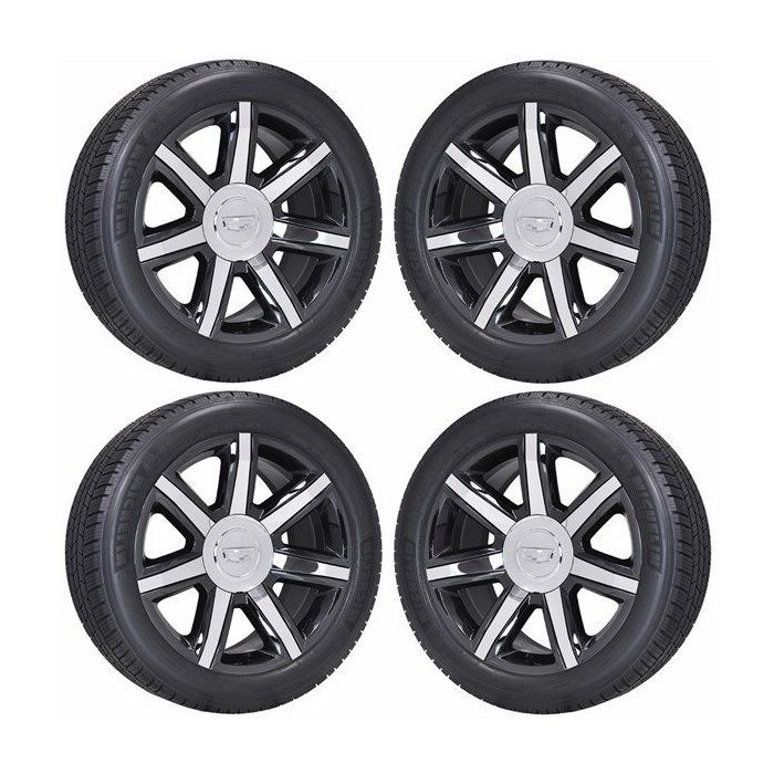 Cadillac Escalade Wheel and Tire Sets-Wheel and Tire Packages-Wheel & Tire Sets-Wheel & Tire Packages-Wheel and Rim Sets-Wheel and Rim Packages-Wheel & Rim Sets -Wheel & Rim Packages PVD Black Chrome 4739