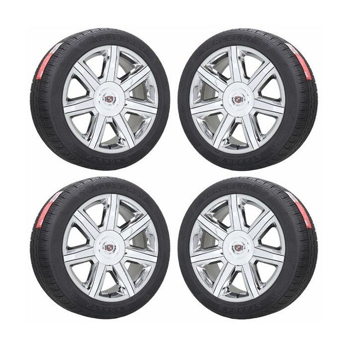 Cadillac Escalade Wheel and Tire Sets-Wheel and Tire Packages-Wheel & Tire Sets-Wheel & Tire Packages-Wheel and Rim Sets-Wheel and Rim Packages-Wheel & Rim Sets -Wheel & Rim Packages PVD Bright Chrome 4739