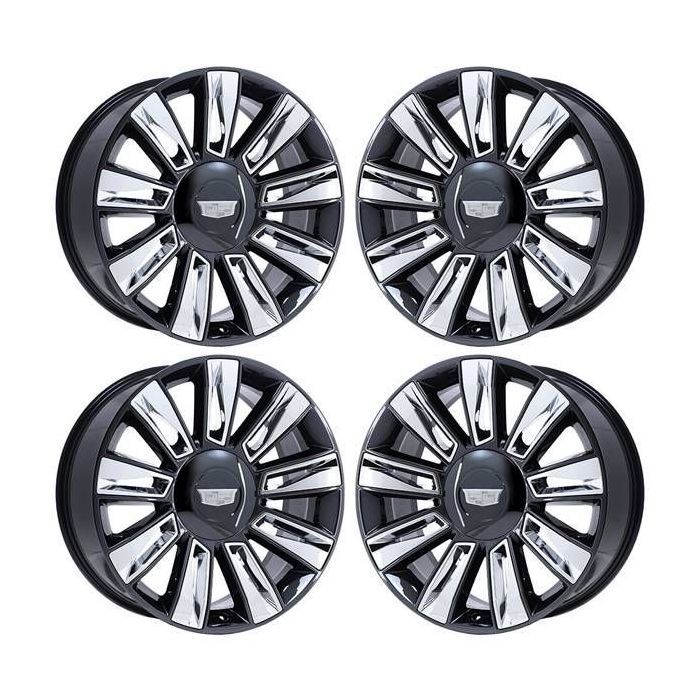 Cadillac Escalade Wheel Rim PVD Black Chrome 4740 Stock Factory OEM Replacement