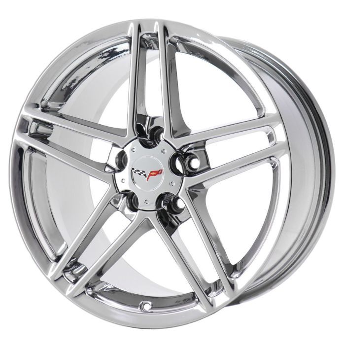 Chevrolet Corvette Wheel Rim PVD Bright Chrome 5107 (R) Stock Factory OEM Replacement
