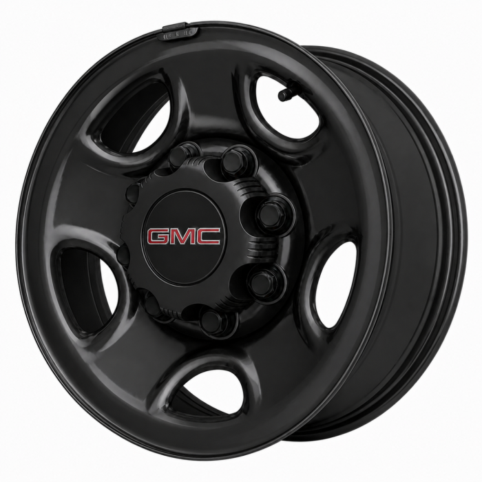 GMC Savana 2500 Wheel Rim Gloss Black Steel 5195A Stock Factory OEM Replacement