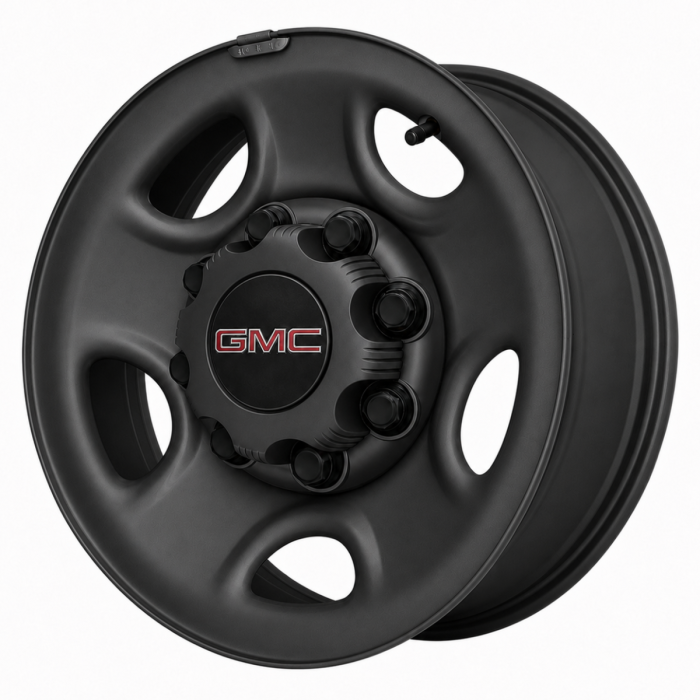 GMC Savana 2500 Wheel Rim Satin Black Steel 5195A Stock Factory OEM Replacement
