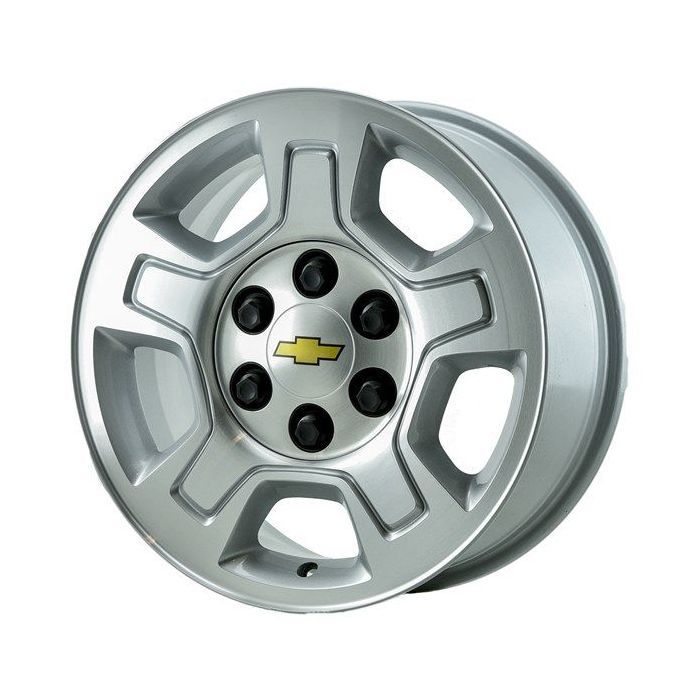 Chevrolet Silverado 1500 Wheel Rim Machined Silver 5295 Stock Factory OEM Replacement