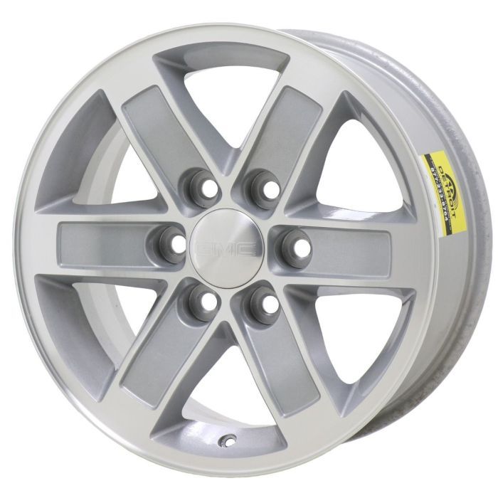 Chevrolet Silverado 1500 Wheel Rim Machined Silver 5296 Stock Factory OEM Replacement