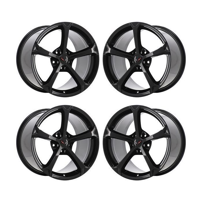 Chevrolet Corvette Exchange Wheels Set of 4-Exchange Rims Set of 4 Gloss Black 5460 (F)