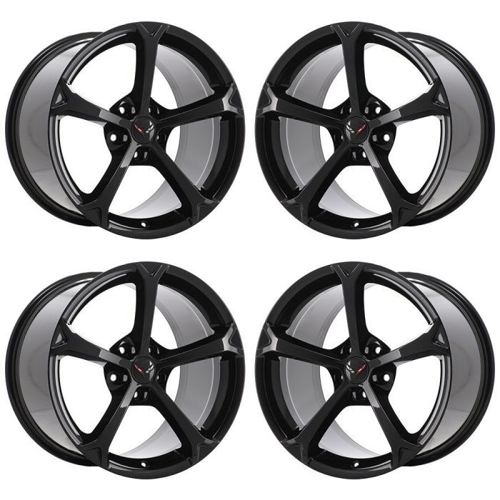 Chevrolet Corvette Exchange Wheels Set of 4-Exchange Rims Set of 4 Gloss Black 5460 (F)