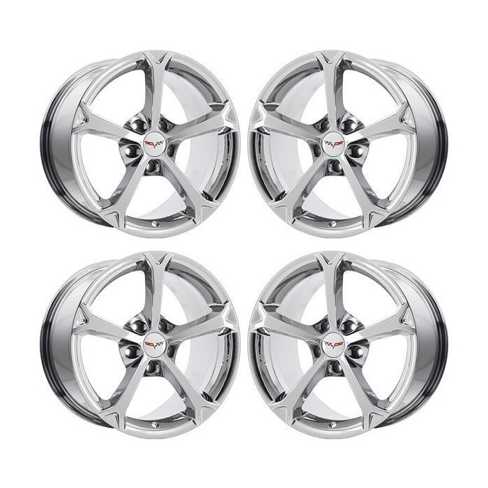 Chevrolet Corvette Wheel Rim PVD Bright Chrome 5460 (F) Stock Factory OEM Replacement