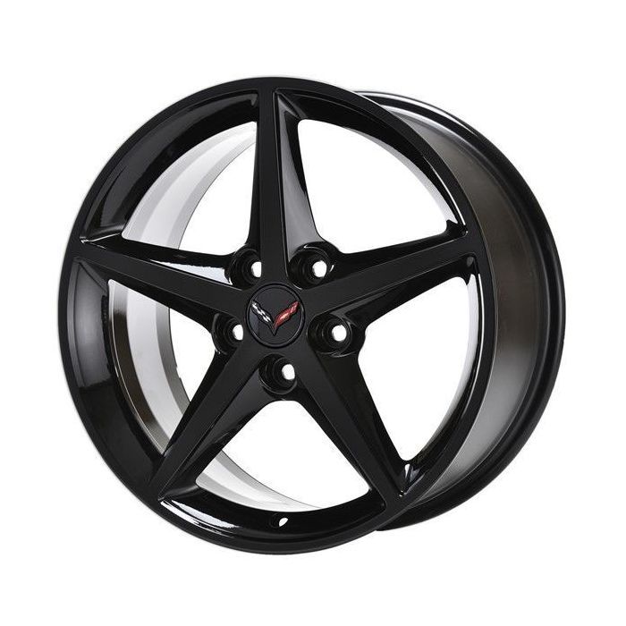 Chevrolet Corvette Wheel Rim Gloss Black 5486 (F) Stock Factory OEM Replacement