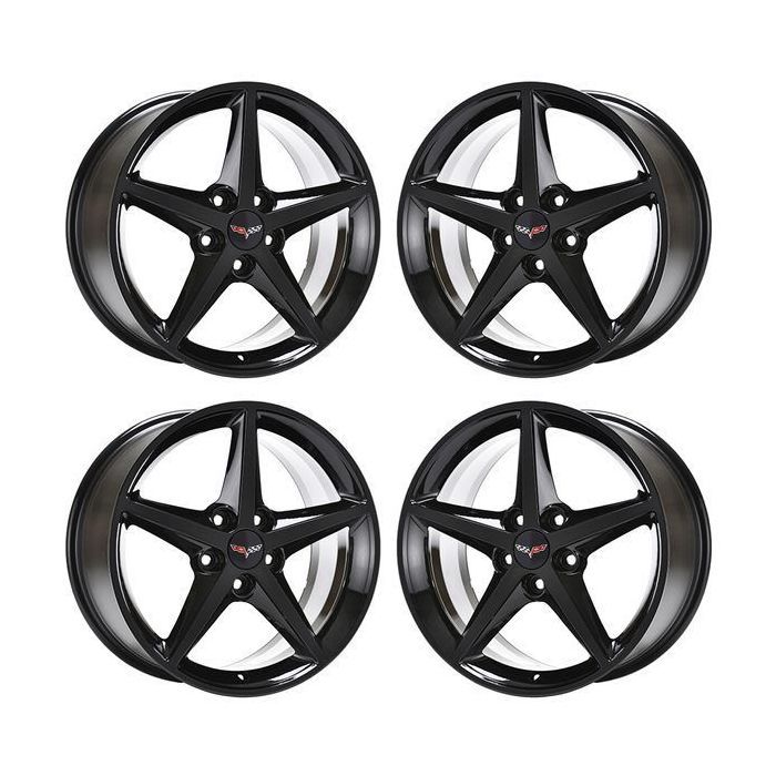 Chevrolet Corvette Exchange Wheels Set of 4-Exchange Rims Set of 4 Gloss Black 5486 (F)