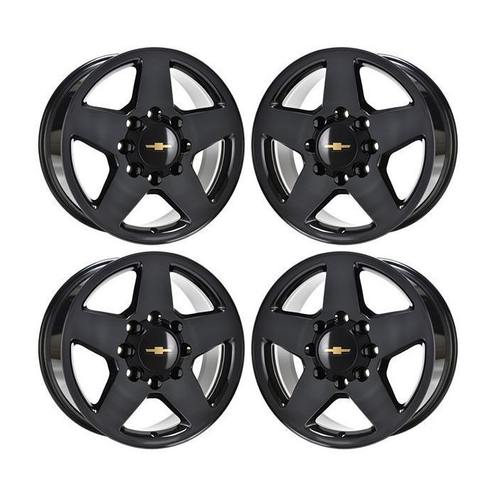 Chevrolet Silverado 2500 Wheel Rim PVD Black Chrome 5503 Stock Factory OEM Replacement