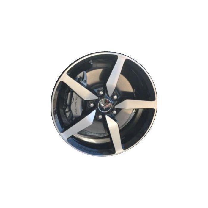 Chevrolet Corvette Wheel Rim Machined Black 5632 (F) Stock Factory OEM Replacement