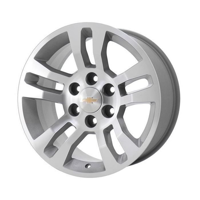 Chevrolet Silverado 1500 Wheel Rim Machined Silver 5646 Stock Factory OEM Replacement