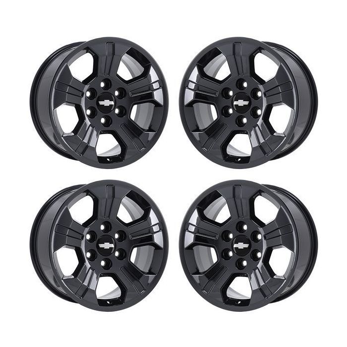 Chevrolet Silverado 1500 Wheel Rim PVD Black Chrome 5647 Stock Factory OEM Replacement