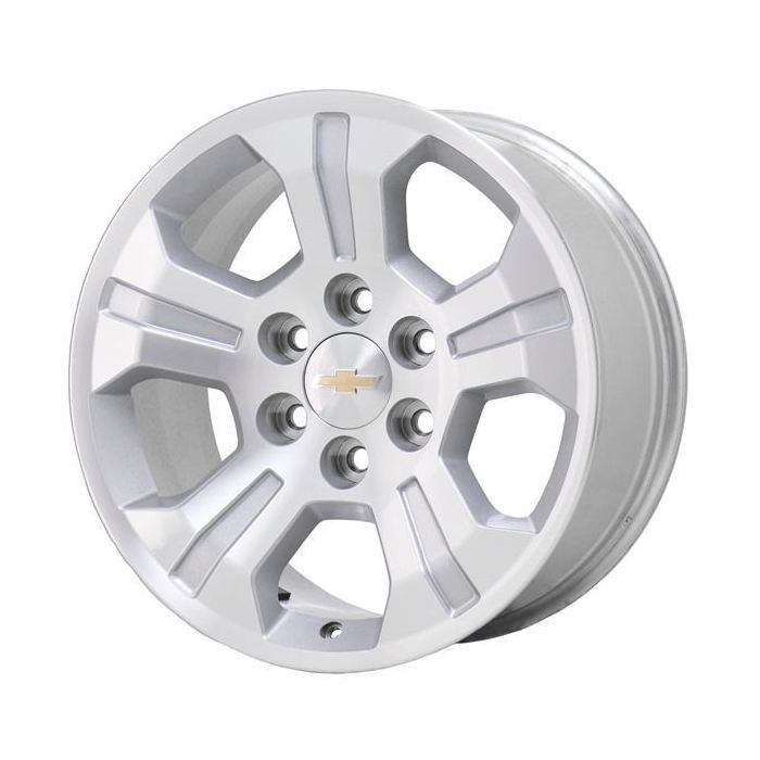 Chevrolet Silverado 1500 Wheel Rim Machined Silver 5647 Stock Factory OEM Replacement