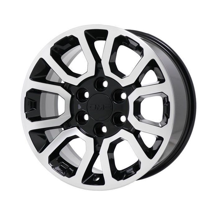 GMC Sierra 1500 Wheel Rim Machined Black 5649 Stock Factory OEM Replacement