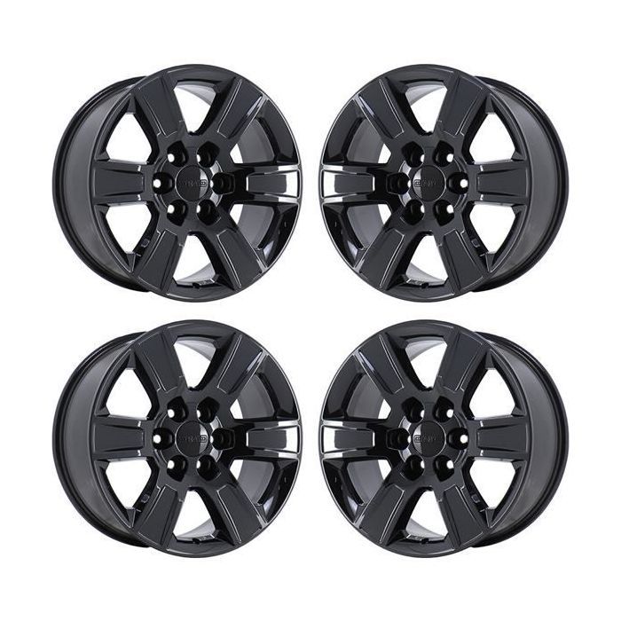 GMC Sierra 1500 Wheel Rim PVD Black Chrome 5650 Stock Factory OEM Replacement