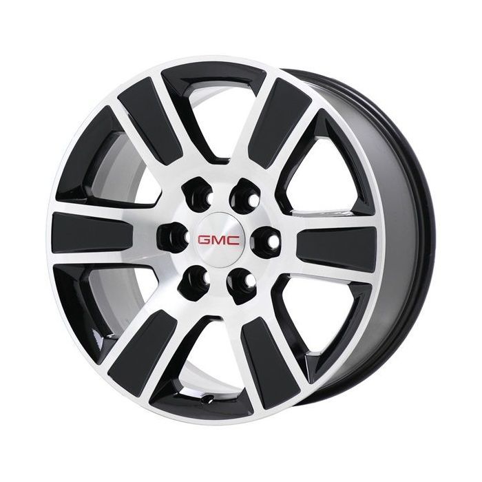 GMC Sierra 1500 Wheel Rim Machined Black 5650 Stock Factory OEM Replacement