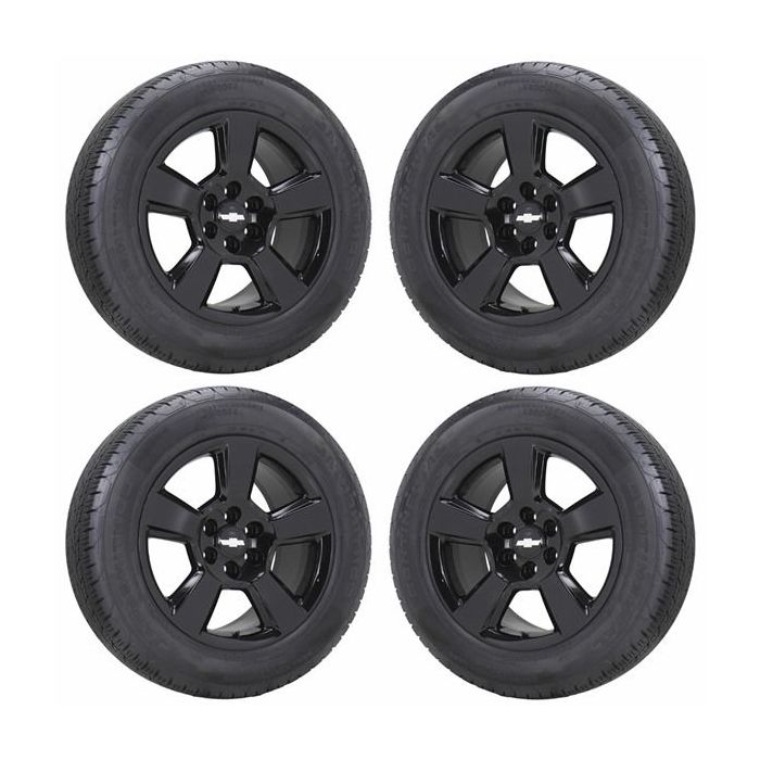 Chevrolet Silverado 1500 Wheel and Tire Sets-Wheel and Tire Packages-Wheel & Tire Sets-Wheel & Tire Packages-Wheel and Rim Sets-Wheel and Rim Packages-Wheel & Rim Sets -Wheel & Rim Packages Gloss Black 5652