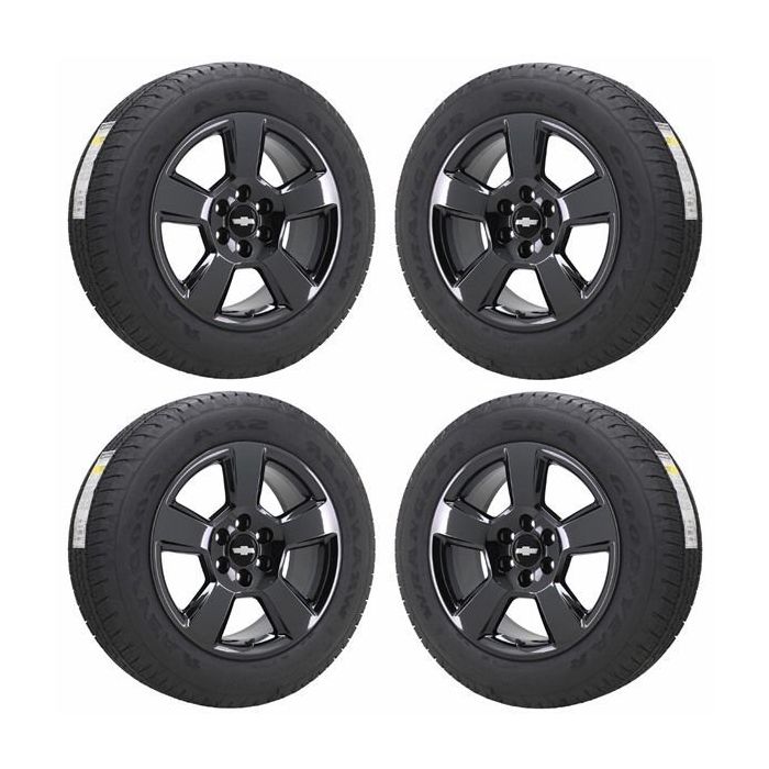 Chevrolet Silverado 1500 Wheel and Tire Sets-Wheel and Tire Packages-Wheel & Tire Sets-Wheel & Tire Packages-Wheel and Rim Sets-Wheel and Rim Packages-Wheel & Rim Sets -Wheel & Rim Packages PVD Black Chrome 5652