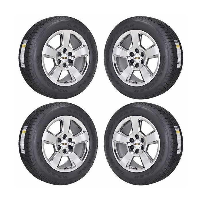 Chevrolet Silverado 1500 Wheel and Tire Sets-Wheel and Tire Packages-Wheel & Tire Sets-Wheel & Tire Packages-Wheel and Rim Sets-Wheel and Rim Packages-Wheel & Rim Sets -Wheel & Rim Packages PVD Bright Chrome 5652