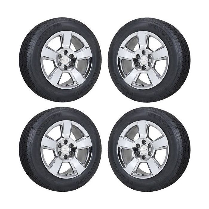 Chevrolet Silverado 1500 Wheel and Tire Sets-Wheel and Tire Packages-Wheel & Tire Sets-Wheel & Tire Packages-Wheel and Rim Sets-Wheel and Rim Packages-Wheel & Rim Sets -Wheel & Rim Packages PVD Bright Chrome 5652