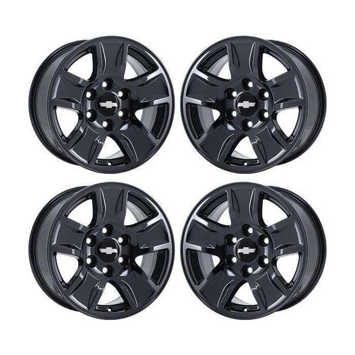Chevrolet Silverado 1500 Wheel Rim PVD Black Chrome 5657 Stock Factory OEM Replacement