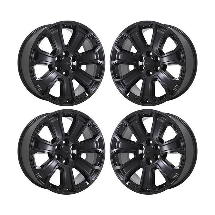 Chevrolet Silverado 1500 Exchange Wheels Set of 4-Exchange Rims Set of 4 Satin Black 5661