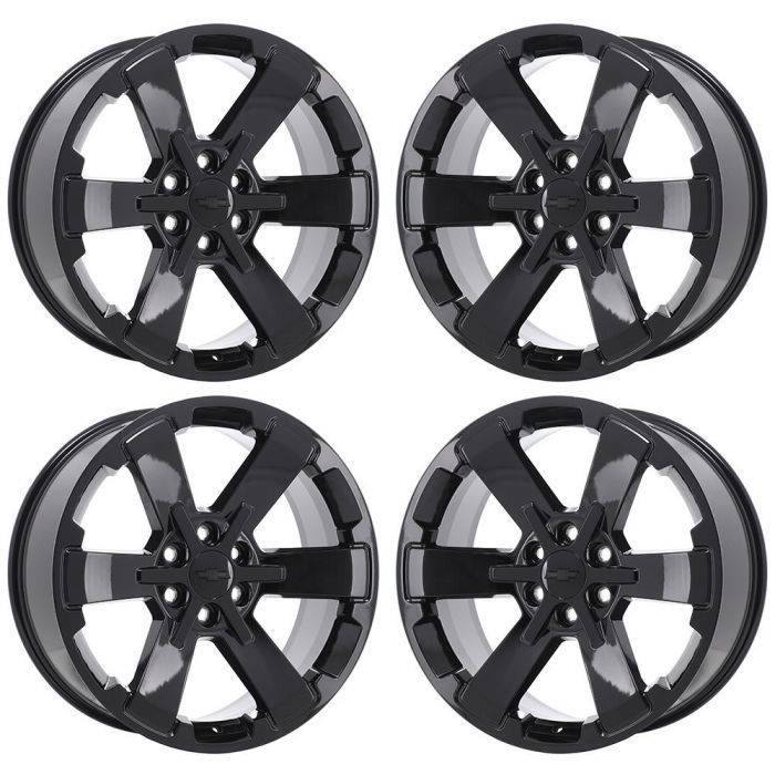 Chevrolet Silverado 1500 Exchange Wheels Set of 4-Exchange Rims Set of 4 Gloss Black 5662
