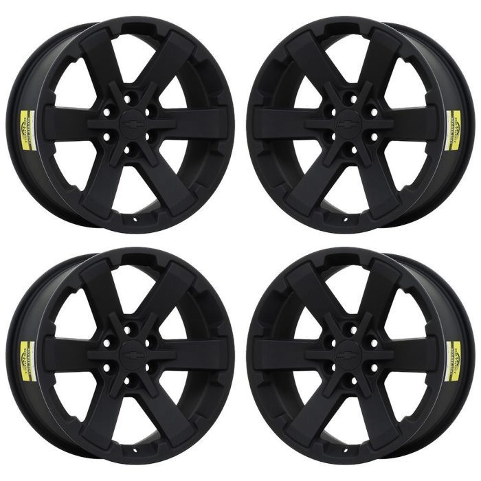 Chevrolet Silverado 1500 Exchange Wheels Set of 4-Exchange Rims Set of 4 Satin Black 5662