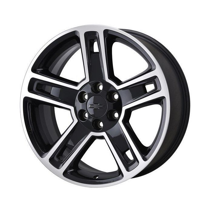 Chevrolet Silverado 1500 Wheel Rim Machined Black 5664 Stock Factory OEM Replacement