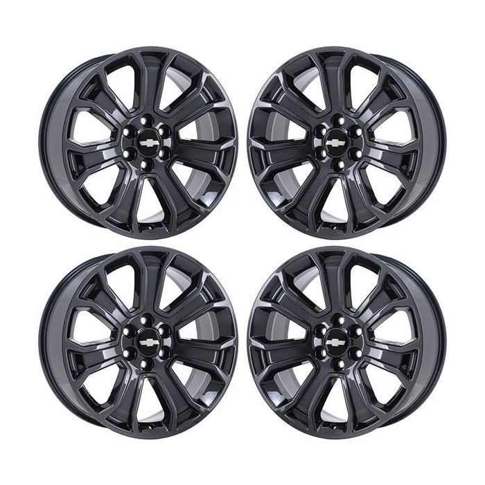 Chevrolet Silverado 1500 Wheel Rim PVD Black Chrome 5665 Stock Factory OEM Replacement